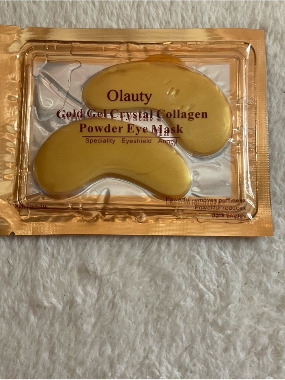 Gold Gel Crystal Collagen Eye Mask - Hydrating Under-Eye Patches